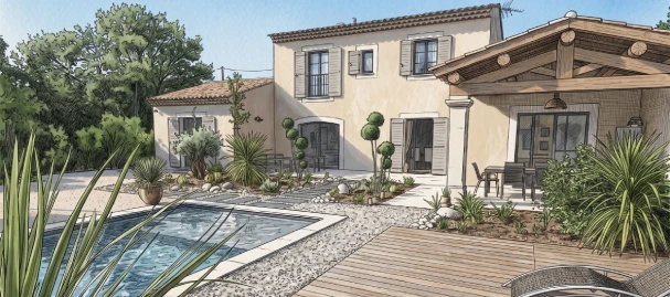 Construction d'une villa neuve à Saint-Tropez par MDC Rénovation
