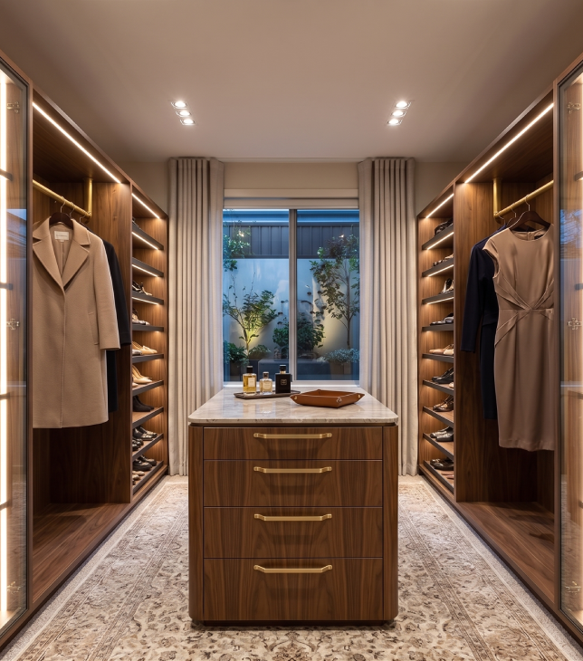 Dressing sur mesure fabriqué par MDC Rénovation à Saint-Tropez
