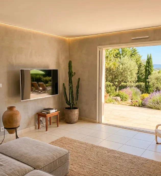 Peinture et enduits décoratifs réalisés par MDC Rénovation à Saint-Tropez