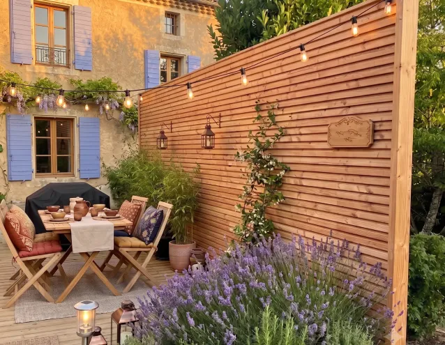 Menuiserie sur mesure réalisée par MDC Rénovation pour un mas provençal à Saint-Tropez