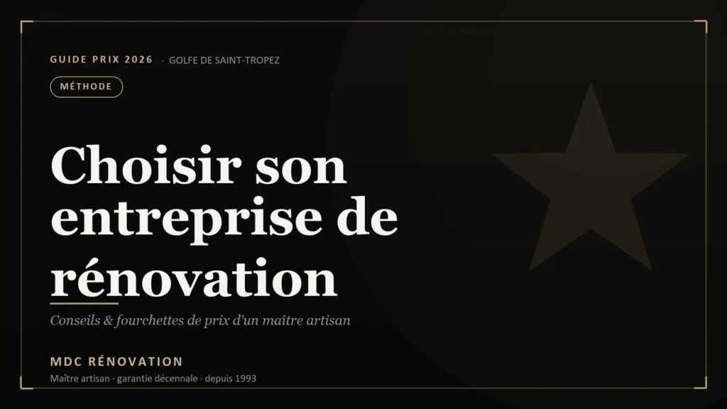 Meilleure entreprise de rénovation à Saint-Tropez : le classement 2026